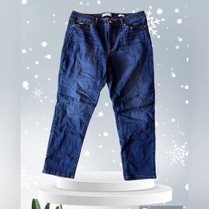 Womens Nine‎ West Slim Boyfriend 14 Dark Wash Denim Jeans